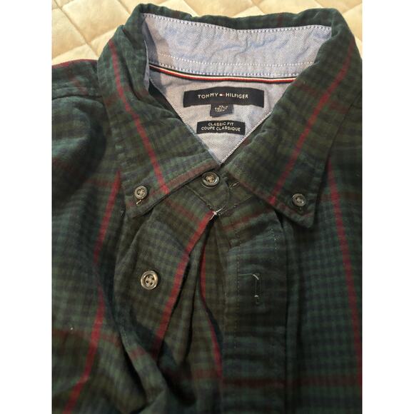 Tommy Hilfiger Plaid Button Down Shirt - Picture 2 of 5
